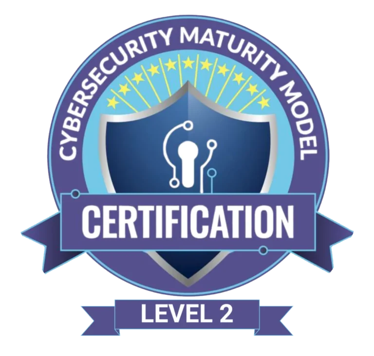 Cybersecurity 
  Maturity Model Certification Level 2 badge